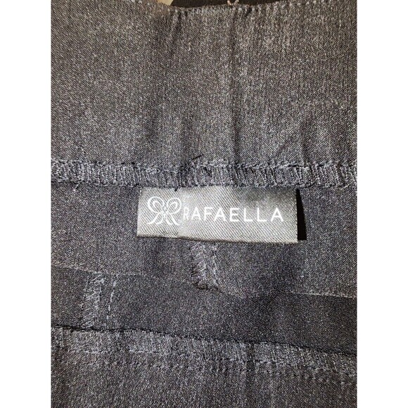 Rafaella Stretch Slim Pull-On Pants  Women's Sz 18 Black Solid Chino Stretch - Picture 9 of 11